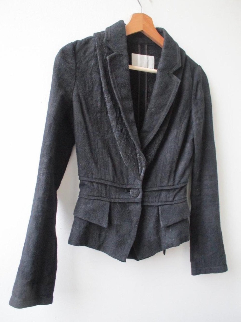 Japanese brand Enchantment tailored lace blazer